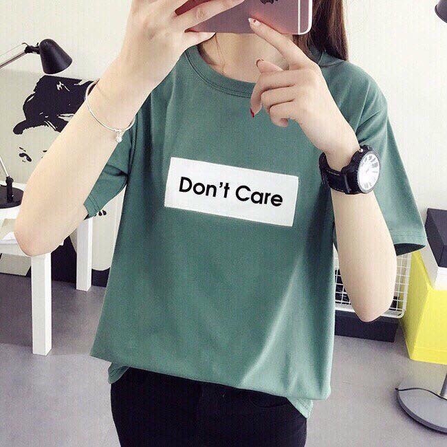 AO THU NỮ DONT CARE XANH ĐẬU D186