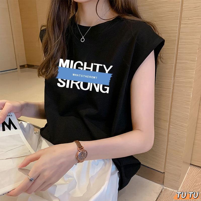 Áo thun sát nách ba lỗ nữ Mighty Sirong thể thao Đen BL71